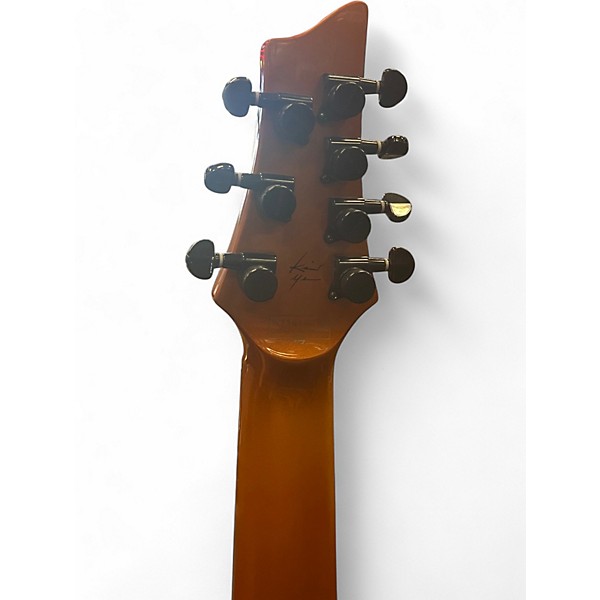 Used Schecter Guitar Research KM-7 Lambo Orange Solid Body Electric Guitar