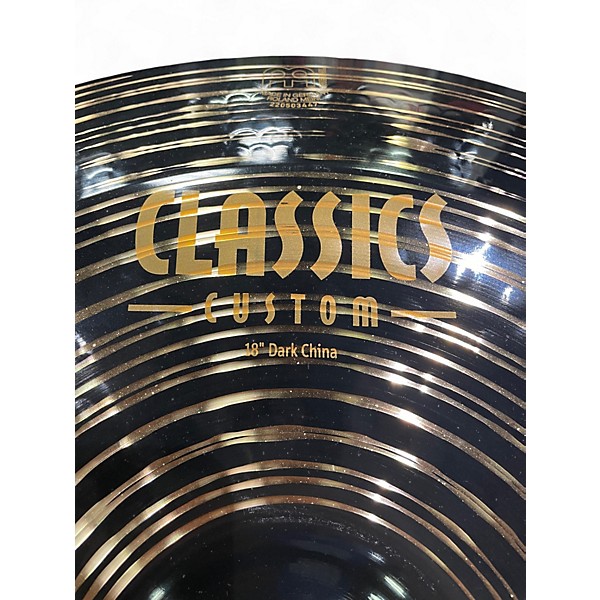 Used MEINL 18in CLASSICS CUSTOM DARK CHINA Cymbal