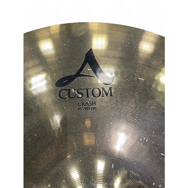 Used Zildjian 16in A Custom Crash Cymbal