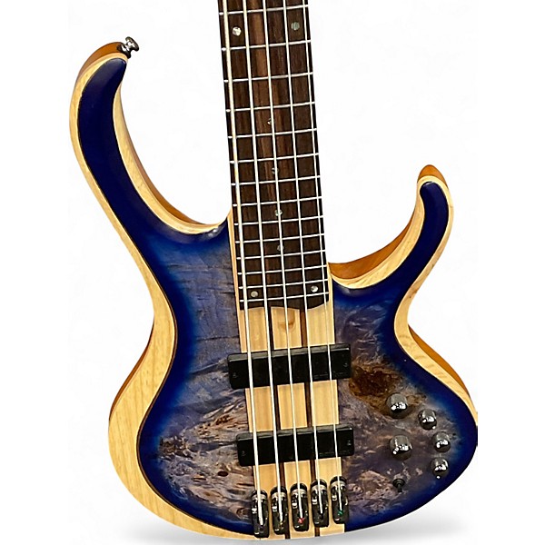 Used Ibanez BTB845 Blue Electric Bass Guitar