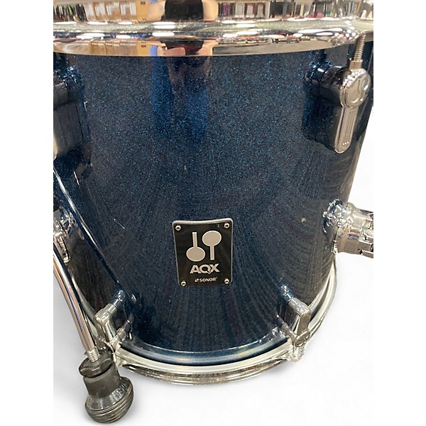 Used SONOR 4 Piece AQX Blue Drum Kit
