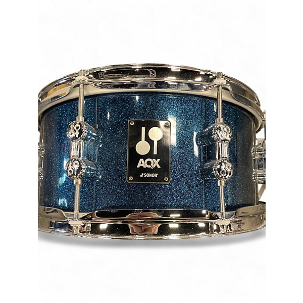 Used SONOR 4 Piece AQX Blue Drum Kit