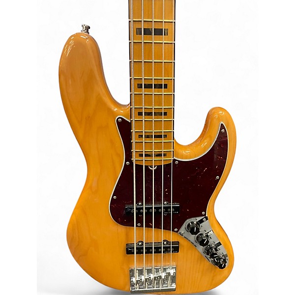 Used Fender American Ultra Jazz Bass V Natural Electric Bass Guitar