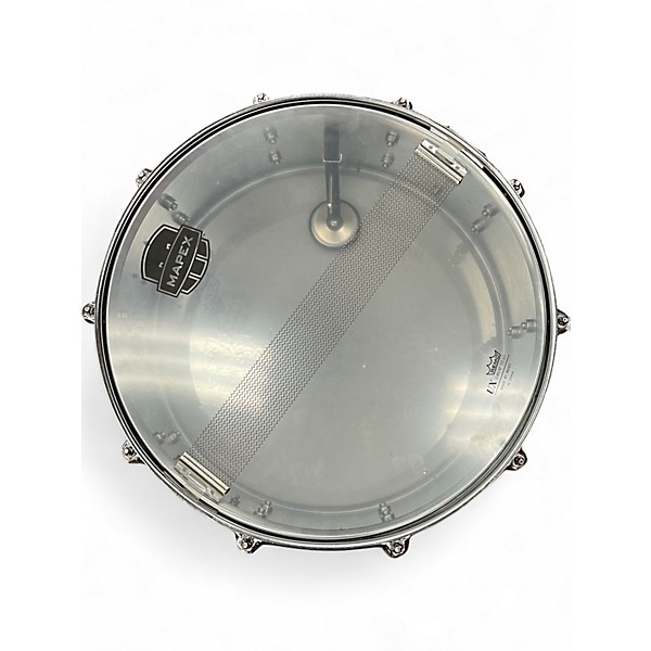 Used Mapex 14in STEEL SNARE DRUM Metallic Silver Drum