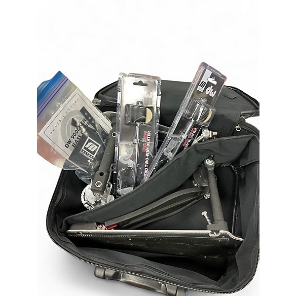 Used DW 9000 Series Double Double Bass Drum Pedal