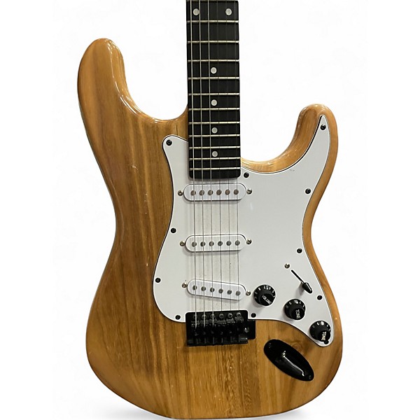 Used Lyx Pro Strat Style Natural Solid Body Electric Guitar