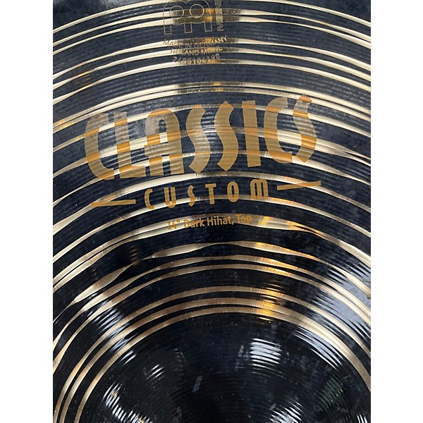 Used MEINL 14in CLASSIC DAR HI HAT PAIR Cymbal
