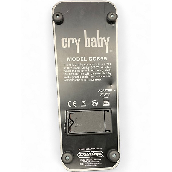 Used Dunlop GCB95 Original Crybaby Wah Effect Pedal