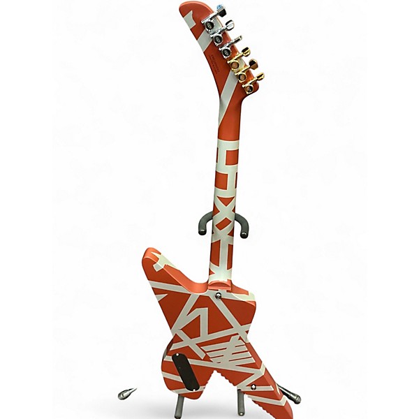 Used EVH Striped Series Shark BURGUNDY RED Solid Body Electric Guitar