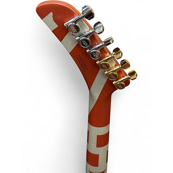 Used EVH Striped Series Shark BURGUNDY RED Solid Body Electric Guitar