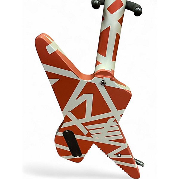 Used EVH Striped Series Shark BURGUNDY RED Solid Body Electric Guitar