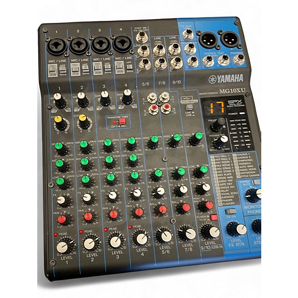 Used Yamaha MG10XU 10 Channel Mixer with Effects Unpowered Mixer