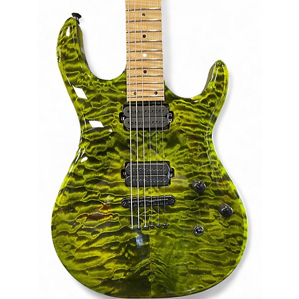 Used 2018 Kiesel DC127 DEEP MOSS GREEN Solid Body Electric Guitar