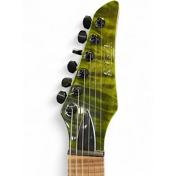 Used 2018 Kiesel DC127 DEEP MOSS GREEN Solid Body Electric Guitar