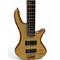 Used Schecter Guitar Research Stiletto Custom 5 String NATURAL Electric Bass Guitar