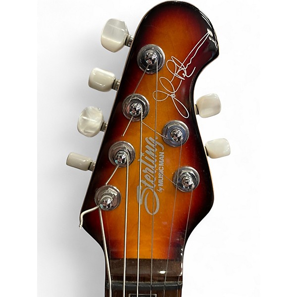 Used Sterling by Music Man Majesty 3 Color Sunburst Solid Body Electric Guitar