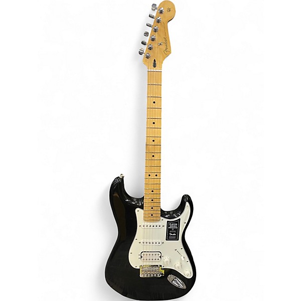 Used Fender Player Stratocaster Black Solid Body Electric Guitar