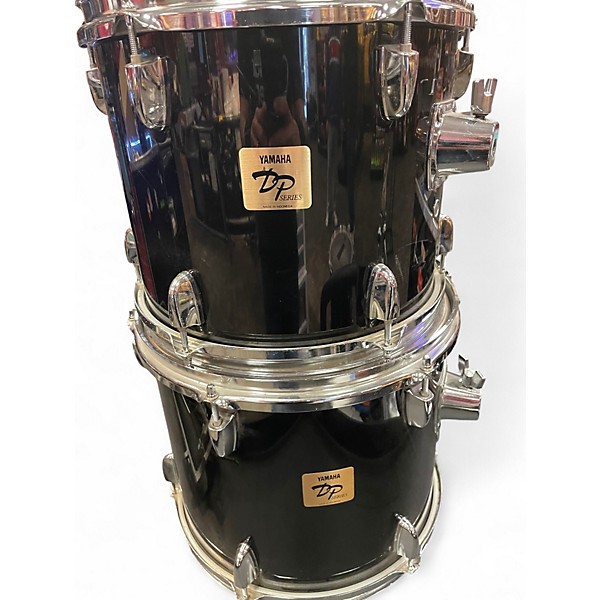 Used Yamaha 5 Piece DP SERIES SHELL KIT WITHH HARDWARE Black Drum Kit
