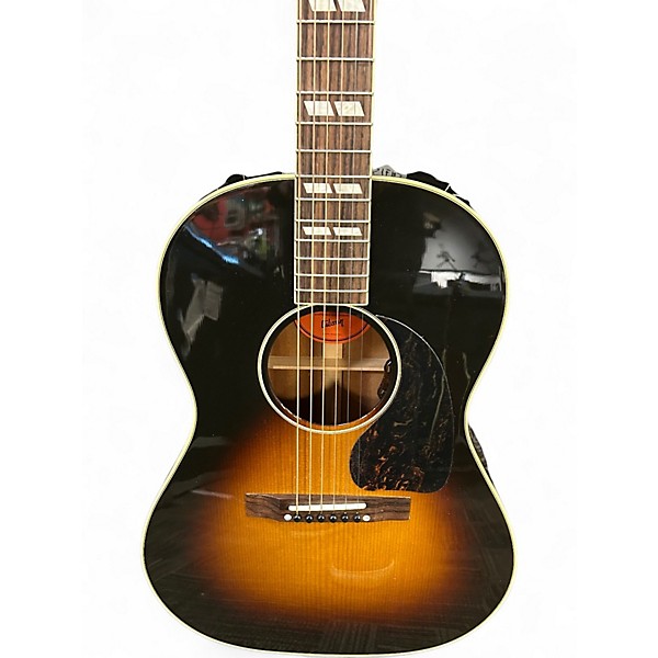 Used 2024 Gibson Custom Nathaniel Rateliff LG-2 Western Vintage Sunburst Acoustic Electric Guitar