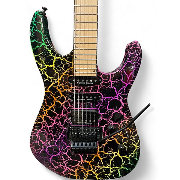 Used Jackson SL3M Rainbow Crackle Solid Body Electric Guitar