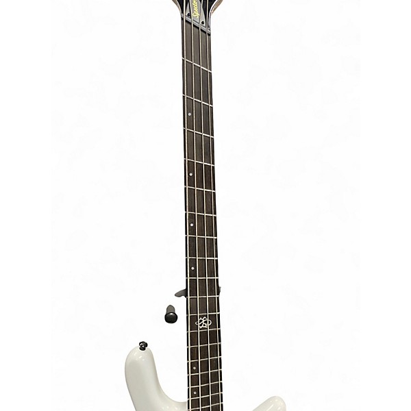 Used Spector NS Dimension HP 4  Snow White Pearl Electric Bass Guitar