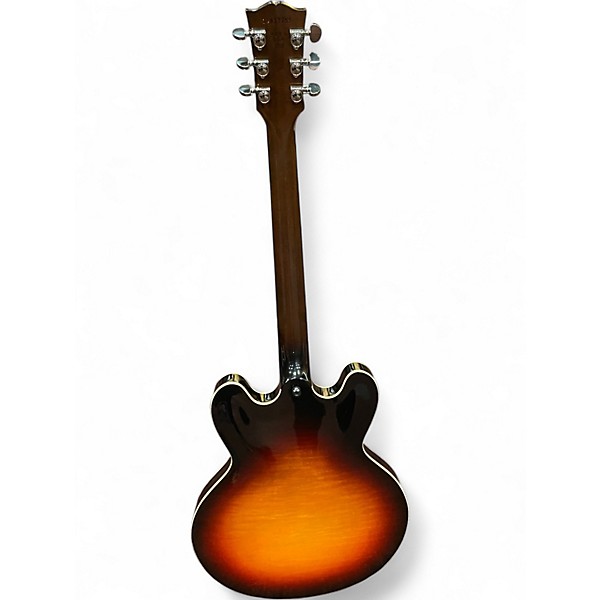 Used 2017 Gibson ES335 Figured 3 Tone Sunburst Hollow Body Electric Guitar