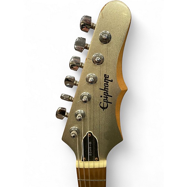 Used Epiphone Stratocaster S-series Metallic Silver Solid Body Electric Guitar