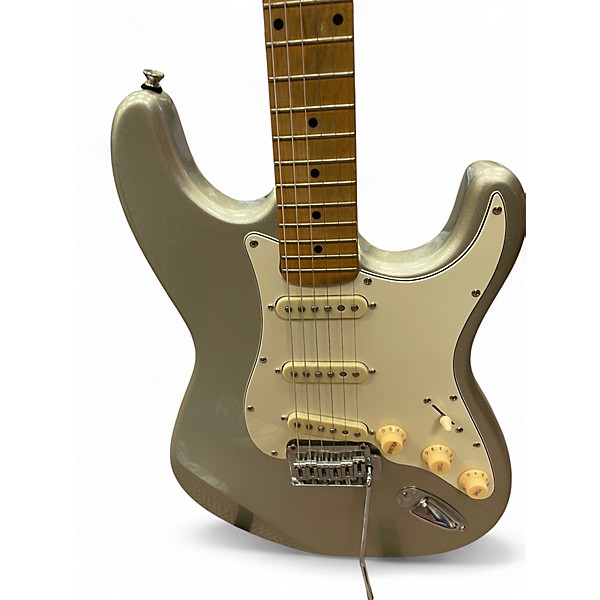 Used Epiphone Stratocaster S-series Metallic Silver Solid Body Electric Guitar