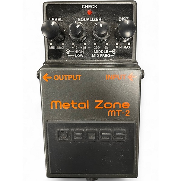 Used BOSS MT2 Metal Zone Distortion Effect Pedal