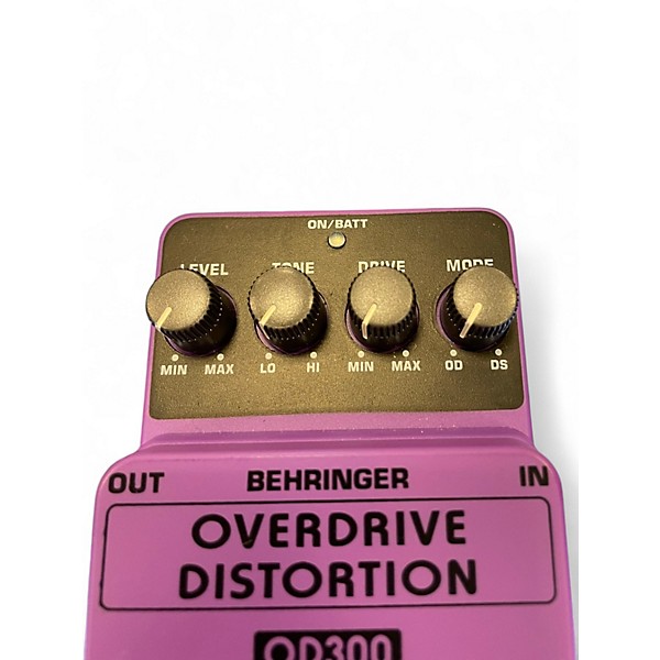 Used Behringer OD300 Overdrive/Distortion Effect Pedal