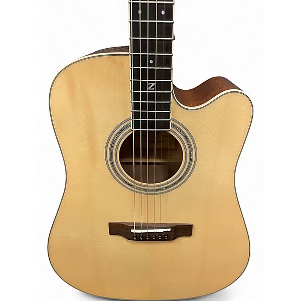 Used Zager ZAD-50CE Natural Acoustic Electric Guitar