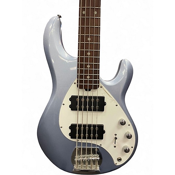 Used Sterling by Music Man STINGRAY 5 HH mystic blue Electric Bass Guitar