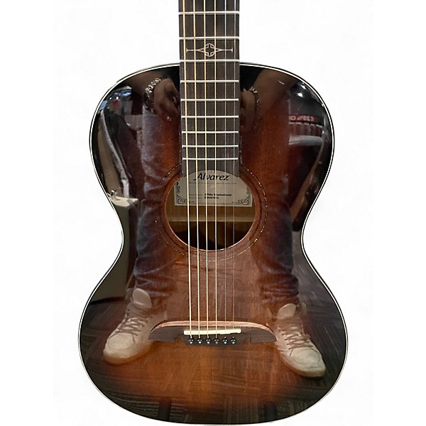 Used Alvarez AP66E Parlor Walnut Acoustic Electric Guitar