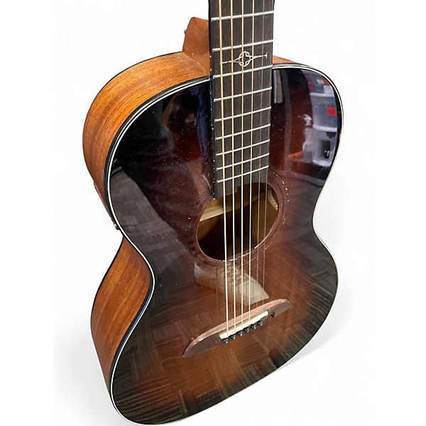 Used Alvarez AP66E Parlor Walnut Acoustic Electric Guitar