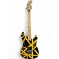 Used EVH Striped Series Black and Yellow Solid Body Electric Guitar thumbnail