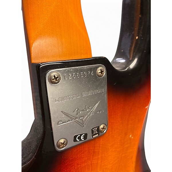 Used Fender Custom Shop Limited Edition Custom Jazz Bass Heavy Relic 3 Color Sunburst Electric Bass Guitar