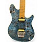 Used Peavey hp-2 "wolfgang" burl Blue Solid Body Electric Guitar