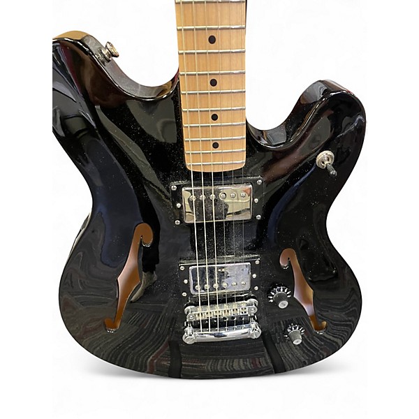Used Squier Affinity Series Starcaster Hollow Black Hollow Body Electric Guitar