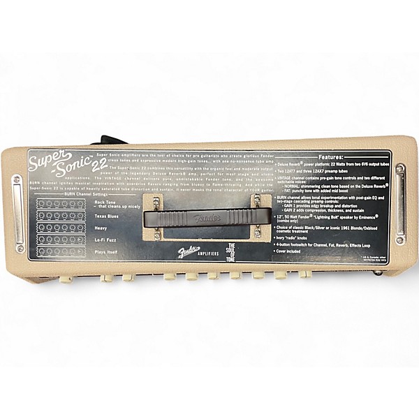 Used Fender Super Sonic 22 22W 1x12 Tube Guitar Combo Amp