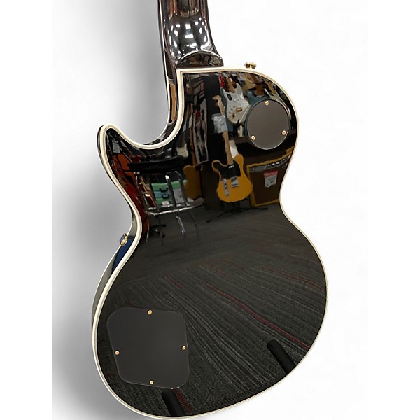 Used Epiphone Les Paul custom p90 Ebony Solid Body Electric Guitar