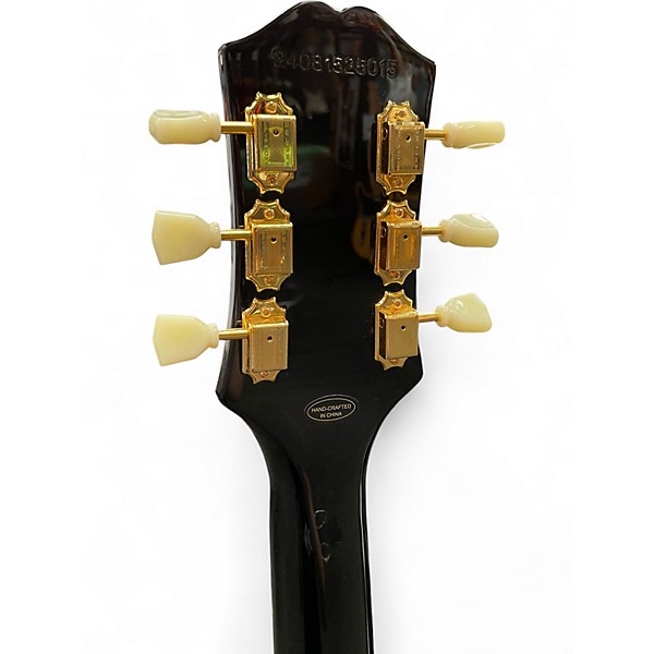 Used Epiphone Les Paul custom p90 Ebony Solid Body Electric Guitar