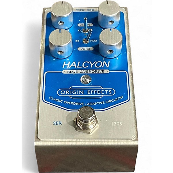 Used Origin Effects Halcyon Blue Overdrive Effect Pedal