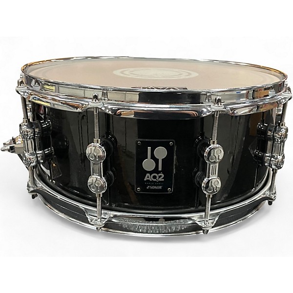 Used SONOR 6X14 AQ2 Snare Black Drum
