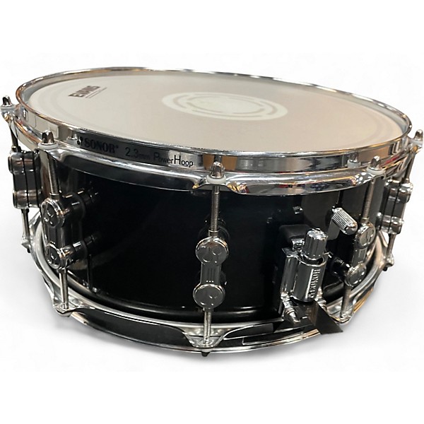 Used SONOR 6X14 AQ2 Snare Black Drum