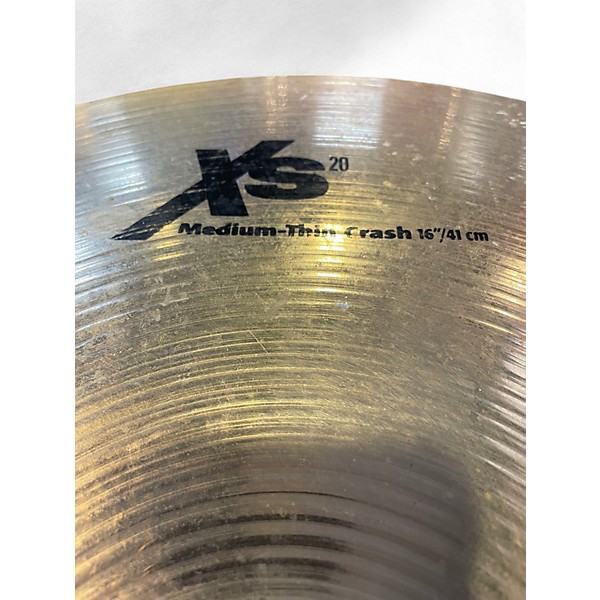 Used SABIAN 16in XS20 Medium Thin Crash Cymbal