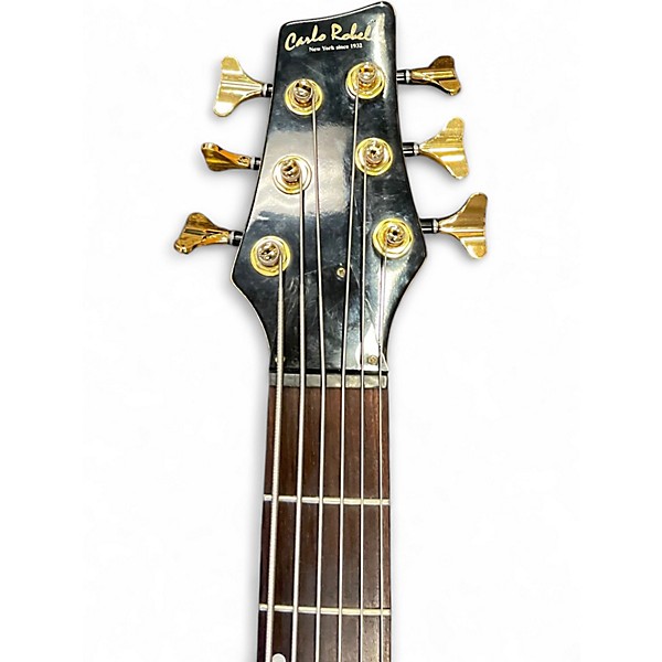 Used Carlo Robelli 6 string bass Orange Electric Bass Guitar