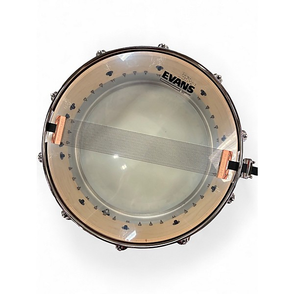 Used Pork Pie USA 6.5X14 Hybrid Maple/Aluminum Metallic Orange Drum