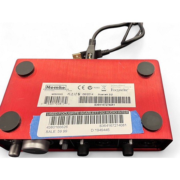 Used Focusrite Scarlett 2i2 Audio Interface