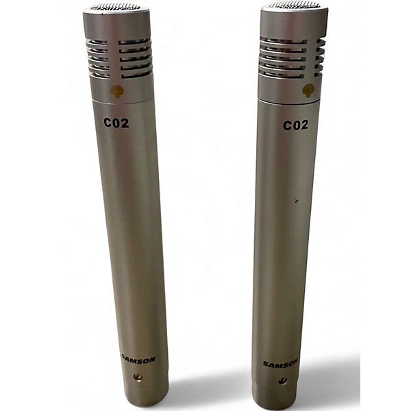 Used Samson C02 PAIR Condenser Microphone