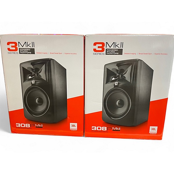 Used JBL 308P MKII Pair Powered Monitor
